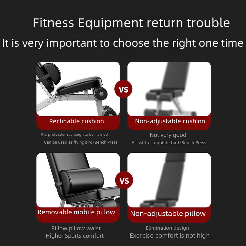 The Last Aztec, Dumbbell bench folding sit-up aid fitness equipment home chair multi-function exercise board bench press stool male