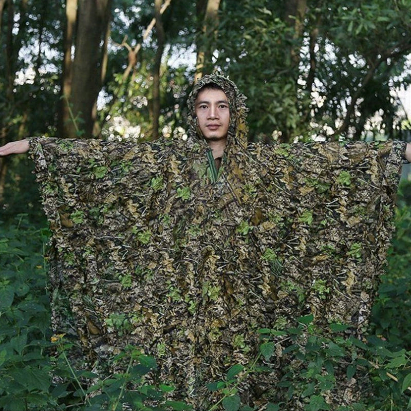 The Last Aztec, Maple leaf leaf three-dimensional suit 3D breathable cape camouflage suit bionic gilly suit shooting bird hunting camouflage suit cape