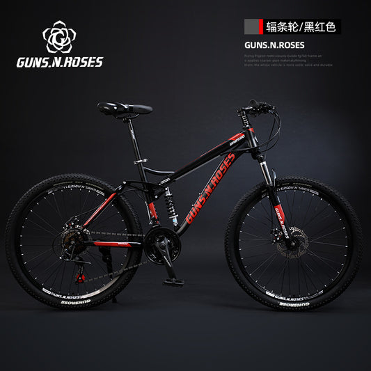 Mountain Bike Men's Variable Speed Shock Absorber Junior Bike 24 Inch 26 Racing Men's Female Junior High School Students Adult