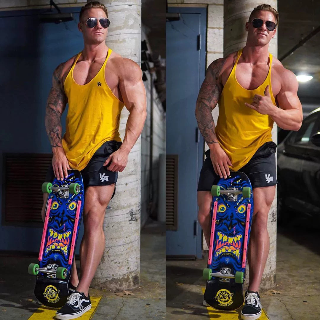 The Last Aztec, Muscle Fitness Brothers Summer Men's Sports Seamless Vest Cotton Loose I-shaped Suspenders Internet Celebrity Iron Vest