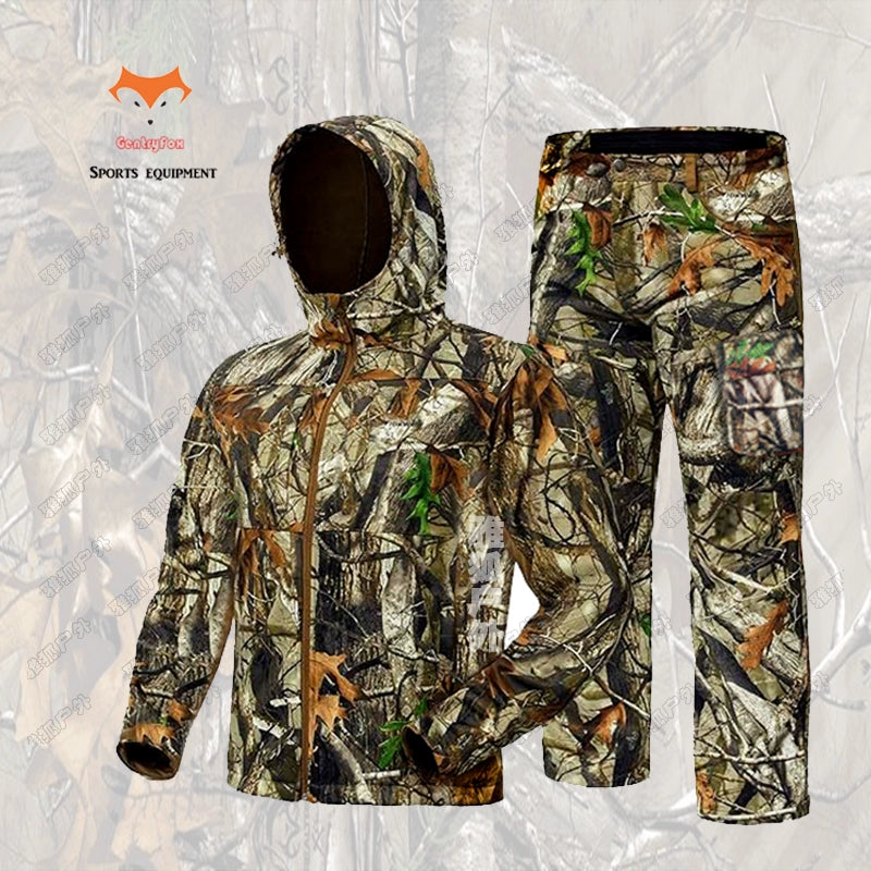 The Last Aztec, Exported Nordic softshell bionic camouflage suit, hunting suit, jacket, jacket, warm gilly suit, fishing waterproof suit