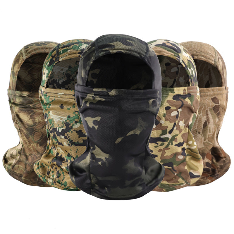 The Last Aztec, (Has to order  Minimum 2 to proceed with the order) Cross-border supply camouflage scarf hood outdoor riding mask hunting camouflage scarf fishing equipment