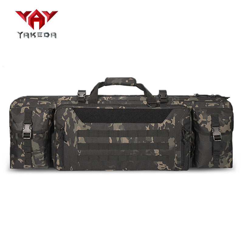 The Last Aztec, Yakoda hunting tactical gun bag equipment military fan handbag three-layer sea fishing bag big belly fishing rod bag outdoor fishing