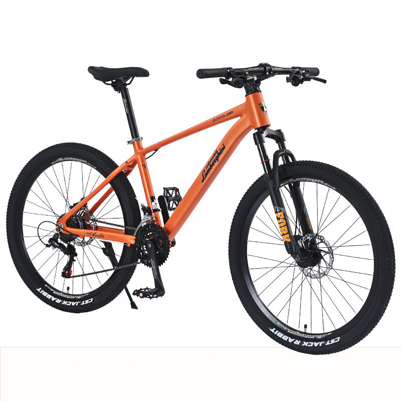 Lamborghini Bicycle Student Mountain Bike Aluminum Alloy Variable Speed Road Bike Oil Disc Bike