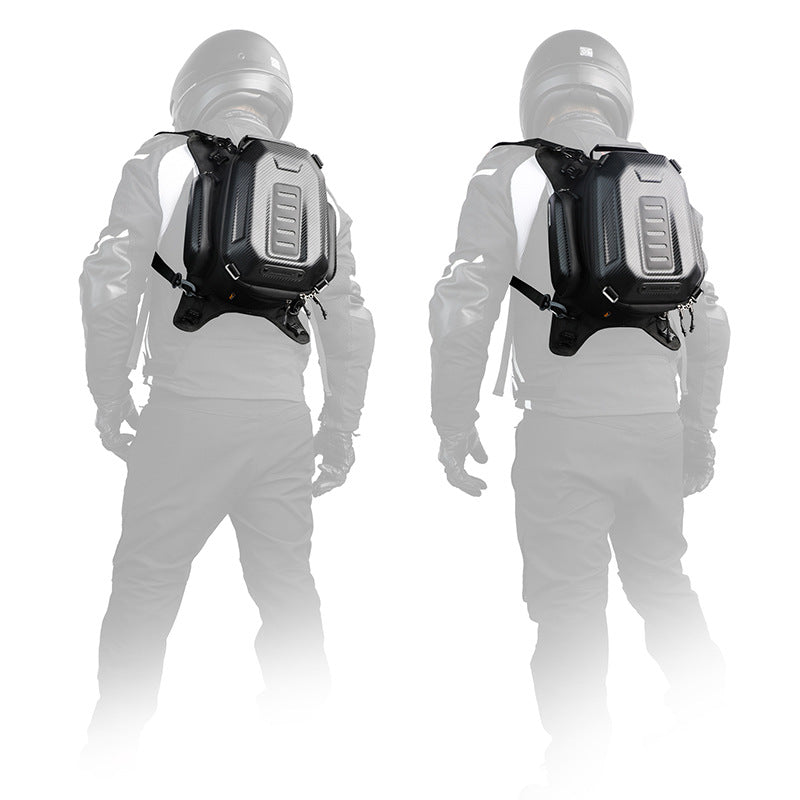 The Last Aztec, 15L Can Expand Motorcycle Hard Shell Backpack