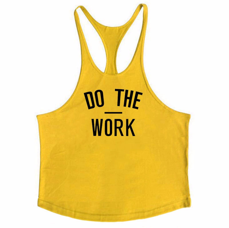 The Last Aztec, DO THE WORK MUSCULAR FITNESS VEST MALE BODYBUILDING WORKOUT DIGGING DEEP COTTON SPORTS CAMISOLE UKI