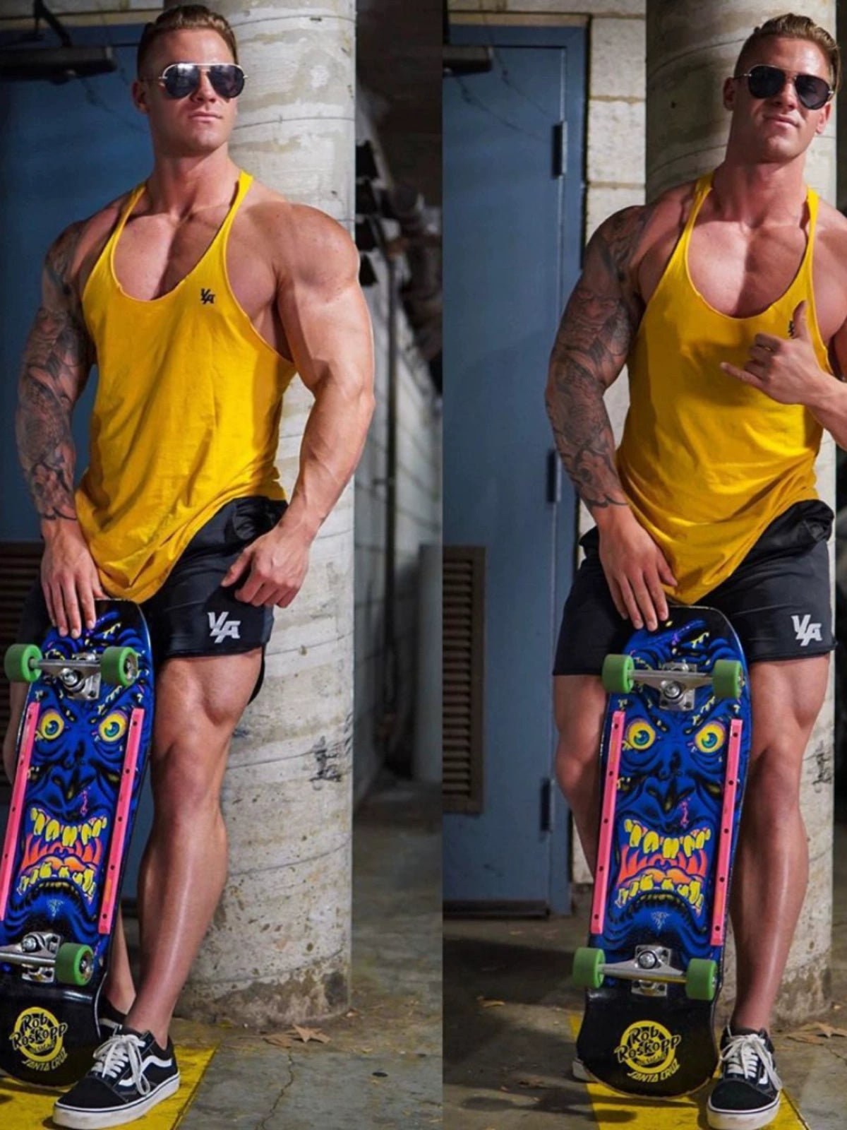 The Last Aztec, Muscle Fitness Brothers Summer Men's Sports Seamless Vest Cotton Loose I-shaped Suspenders Internet Celebrity Iron Vest