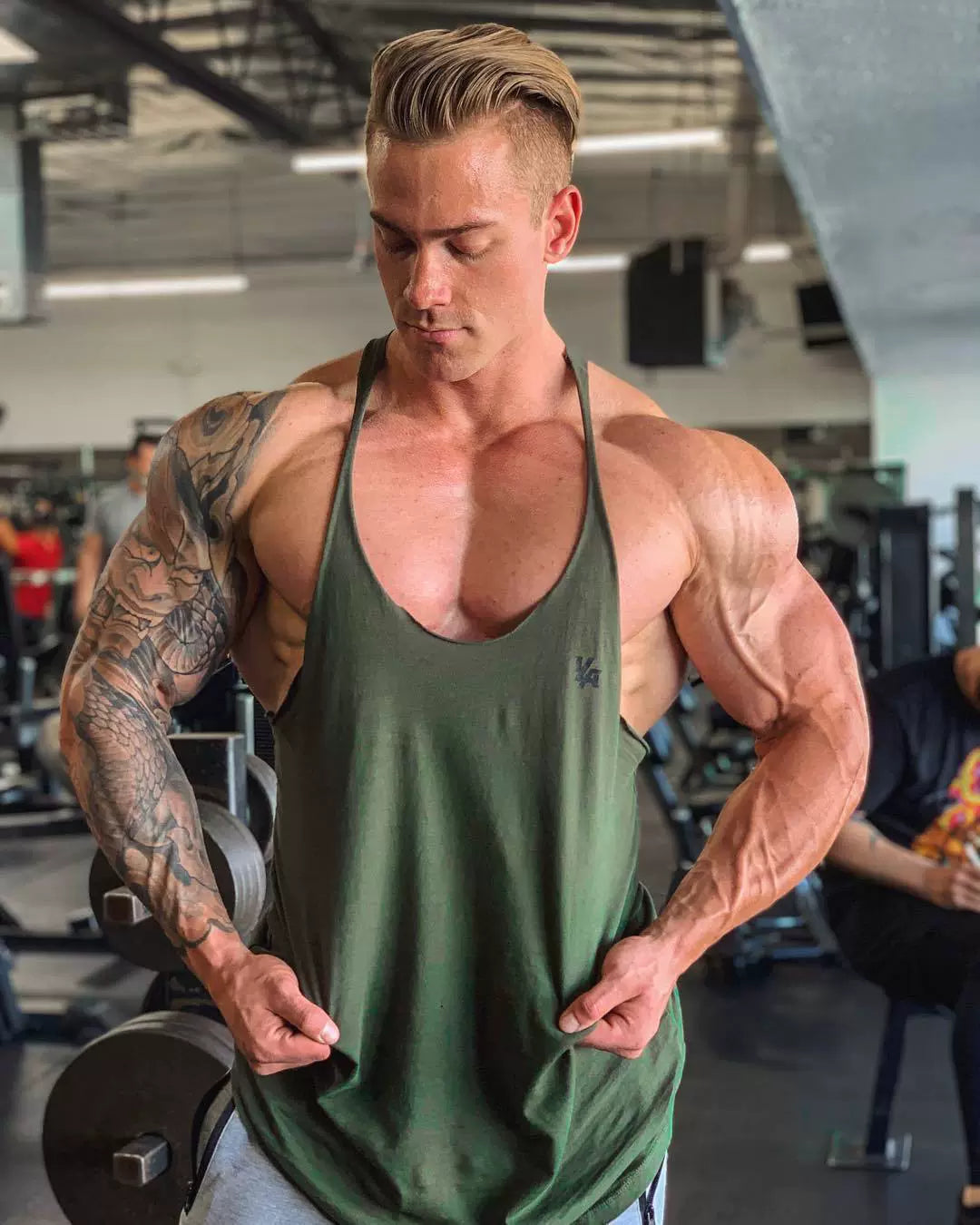 The Last Aztec, Muscle Fitness Brothers Summer Men's Sports Seamless Vest Cotton Loose I-shaped Suspenders Internet Celebrity Iron Vest