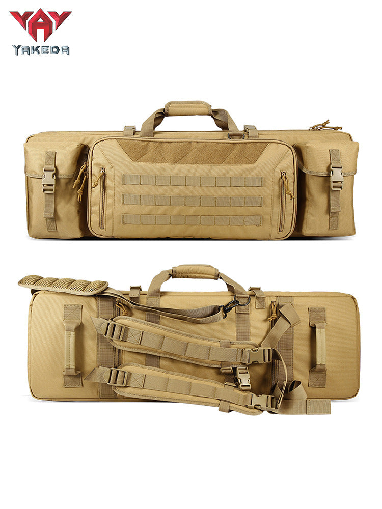 The Last Aztec, Yakoda hunting tactical gun bag equipment military fan handbag three-layer sea fishing bag big belly fishing rod bag outdoor fishing