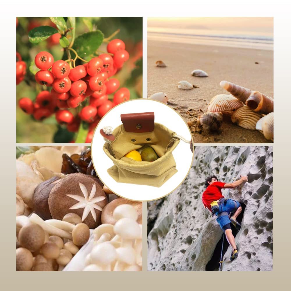 The Last Aztec, Outdoor Picking Multifunctional Bag, Hanging Waist Kit, Waist Strap Bag, Folding Canvas Kit Canvas Fruit Harvest Pouch For Jungle Camping Hiking Hunting, Foldable