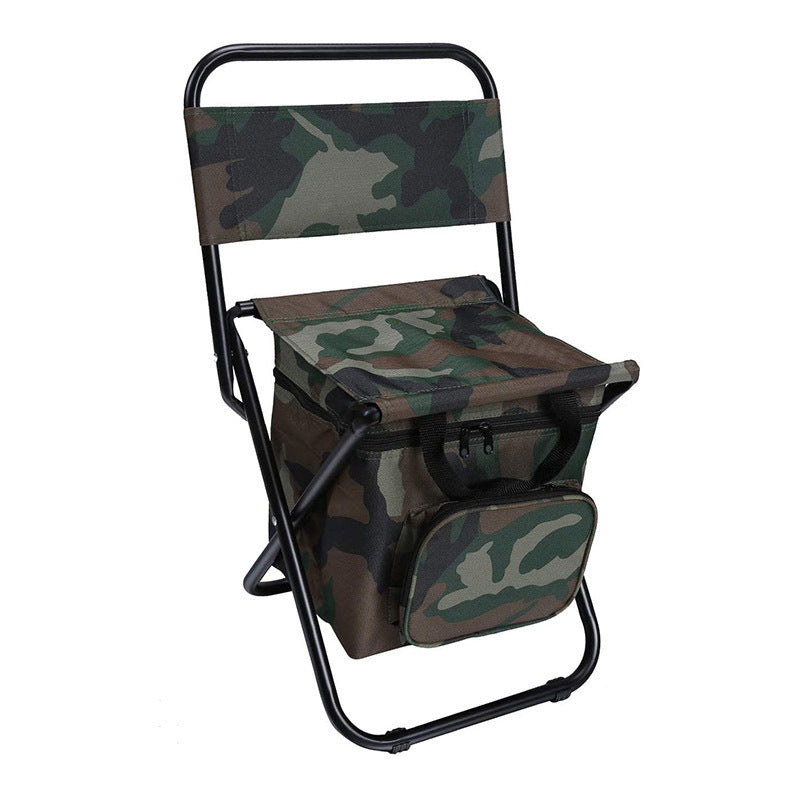 The Last Aztec, Folding Fishing Chair Backpack Insulation with Cooler Bag Portable Folding Beach Chair Seat Camping Chairs Folding Stool Chair