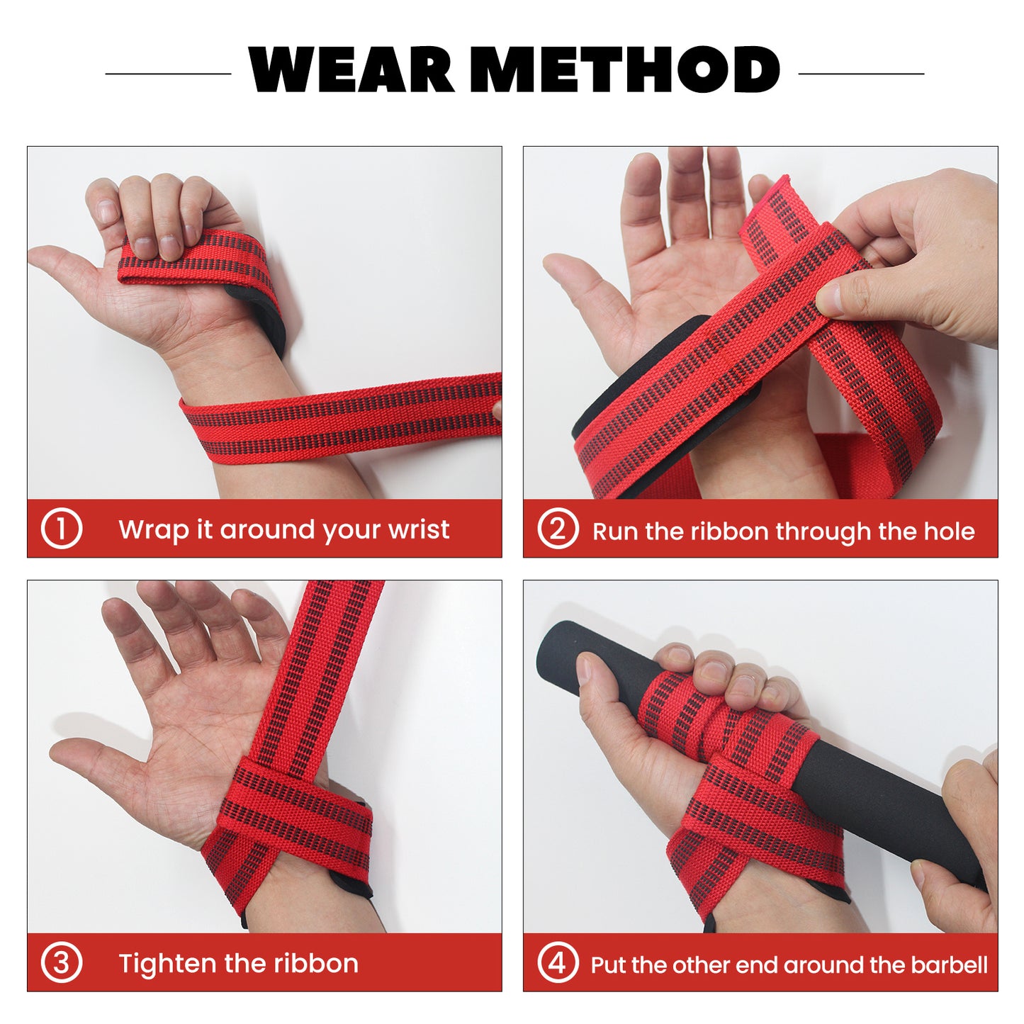 The Last Aztec, Cotton Hard Pull Wrist Lifting Straps Grips Band-Deadlift Straps With Neoprene Cushioned Wrist Padded And Anti-Skid Silicone -for Men & Women- For Weightlifting, Bodybuilding, Xfit, Strength Training