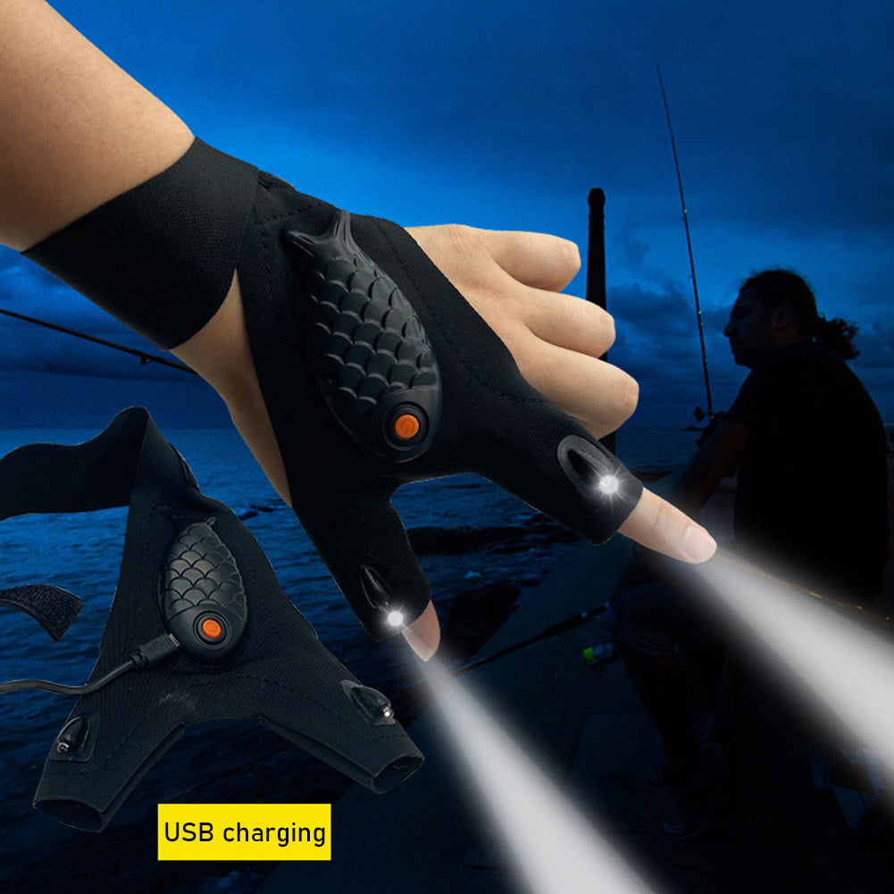 The Last Aztec, New Flashlight Glow Fishing Gloves