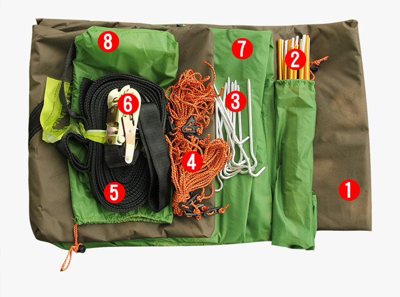 The Last Aztec, Self-Driving Tour Camping Hammock Mosquito Net Suspended Tent Aluminum Pole Waterproof Ultralight Hanging Tree Tent