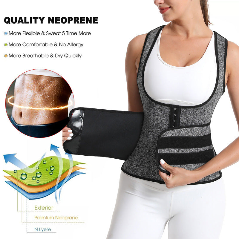 The Last Aztec, (get a Size Bigger Than Your size) Waist Trainer For Women Workout Trimmer Belt Sauna Sweat Corset Cincher