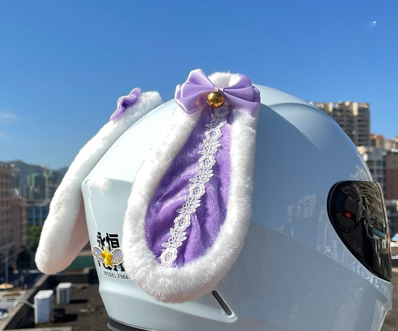 The Last Aztec, Cute Upgrade Rabbit Ears Motorcycle Helmet Decoration