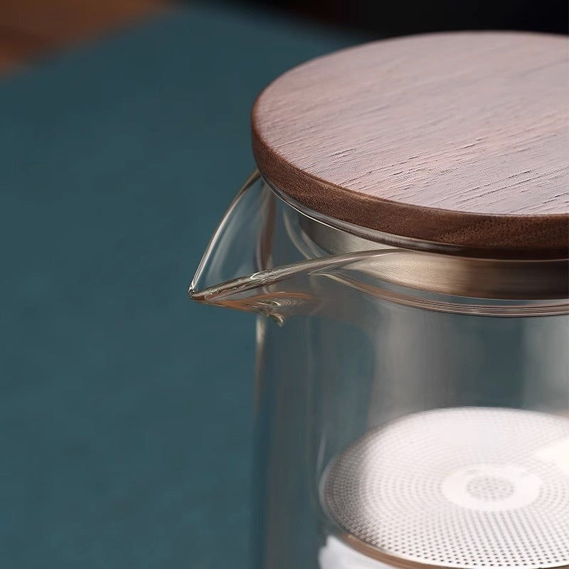 The Last Aztec, Borosilicate Full Glass Liner Tea Water Separation Tea Set