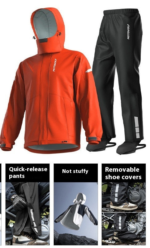 The Last Aztec, Cycling Raincoat Outdoor Traveling By Motorcycle Shell Jacket Suit