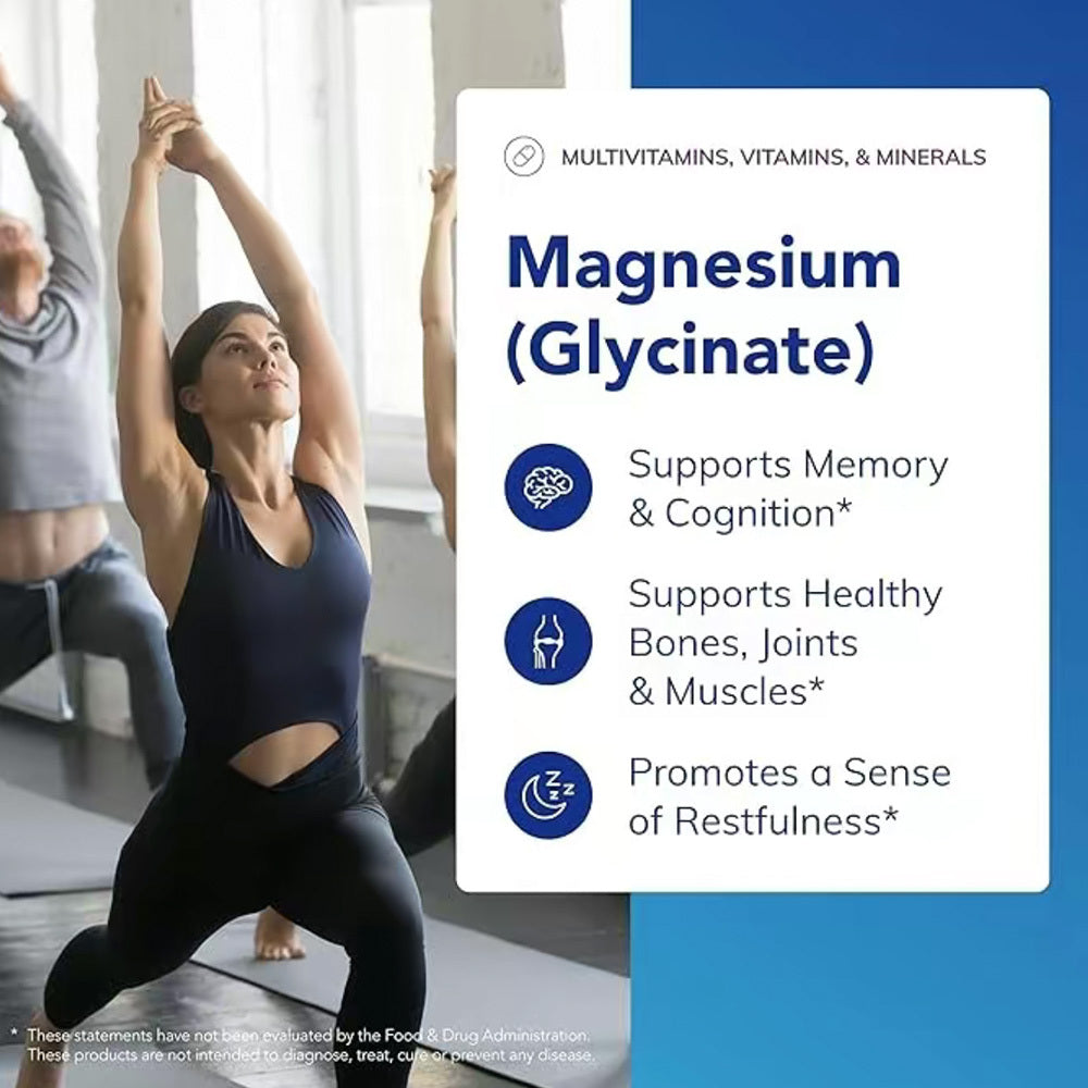 The Last Aztec, Encapsulations Magnesium Glycinate  Supplement To Support Stress Relief, Sleep, Heart Health, Nerves, Muscles And Metabolism  With Magnesium Glycinate  120 Capsules