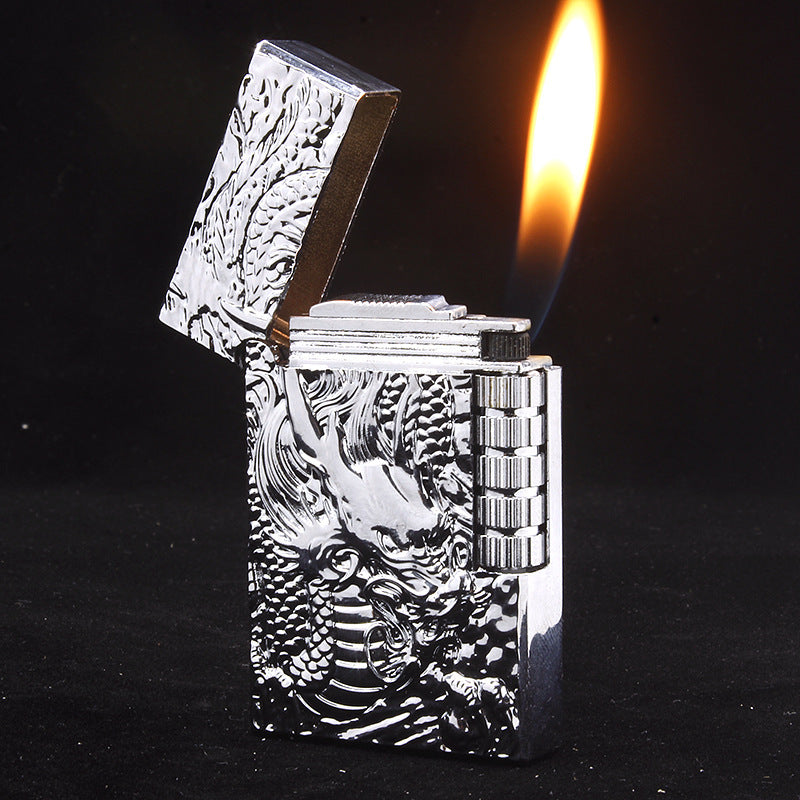 The Last Aztec, Embossed Chinese Dragon Gas Lighters