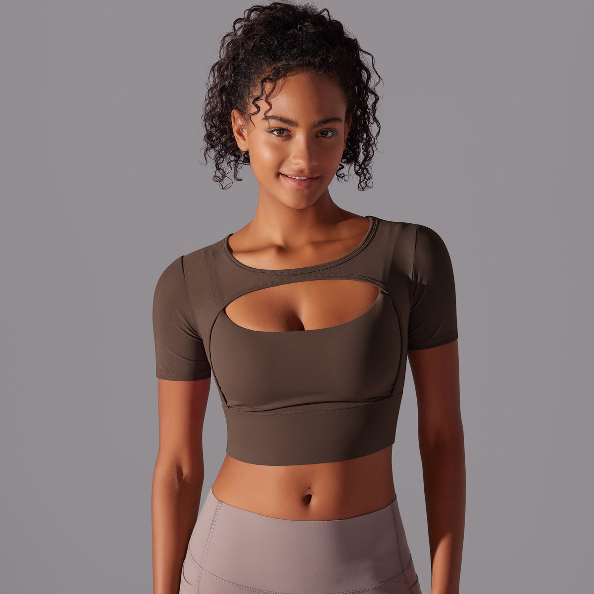 The Last Aztec, (get a Size Bigger Than Your size) Fitness Double Layer Yoga Clothing Top Women