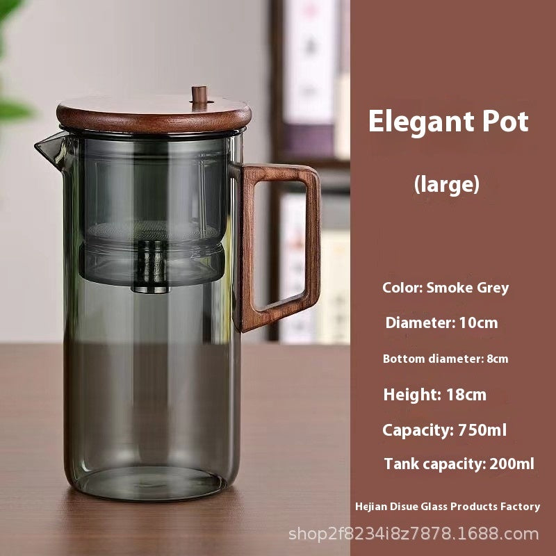 The Last Aztec, Borosilicate Full Glass Liner Tea Water Separation Tea Set