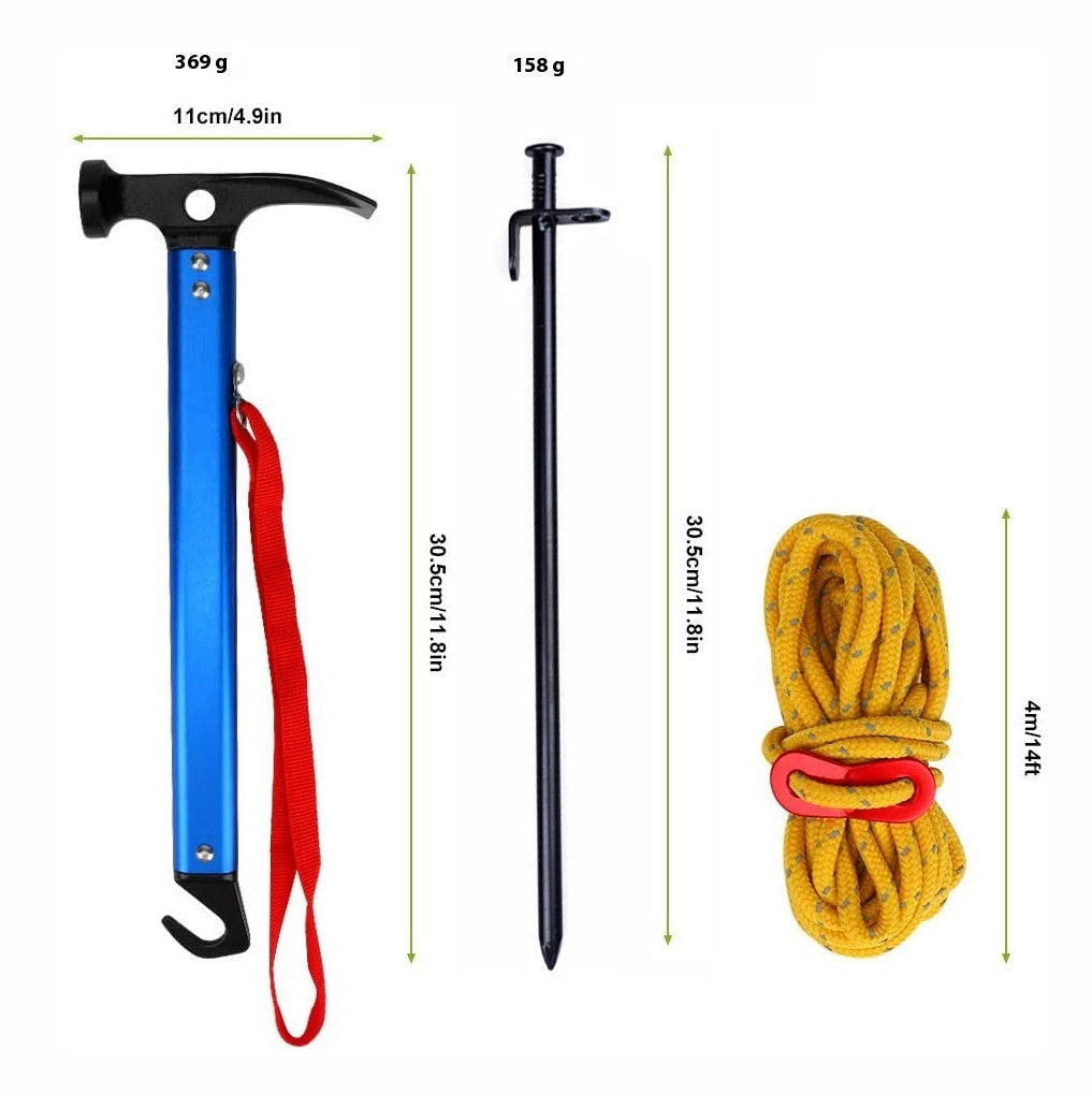 The Last Aztec, Outdoor Multi-function Tool Camping Tent Nail Hammer