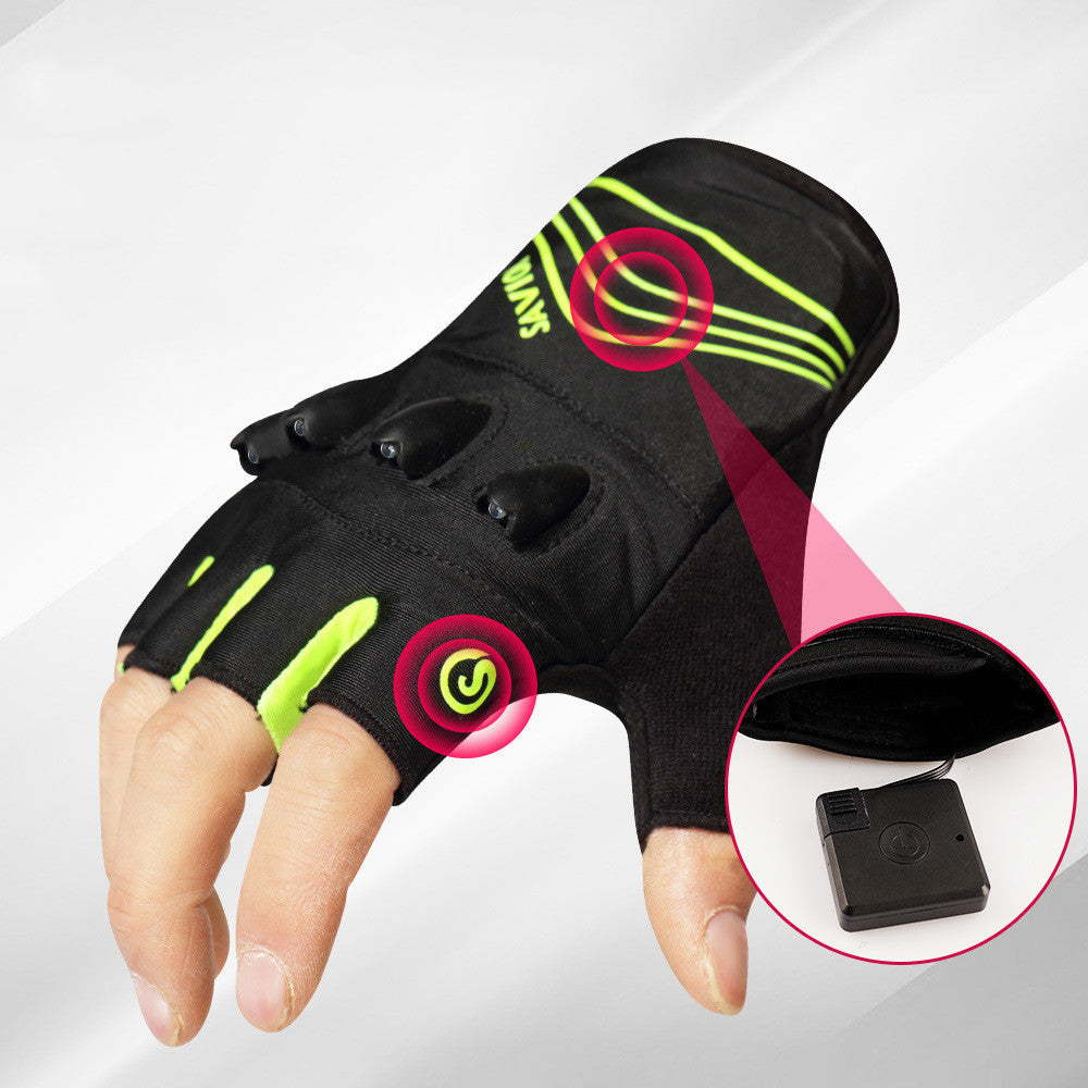 The Last Aztec, Outdoor Mountaineering Fingerless Lighted Gloves