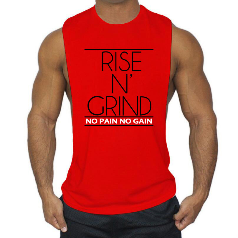 The Last Aztec, Round Neck Large Seam Sports Vest Men's Bodybuilding Fitness Running