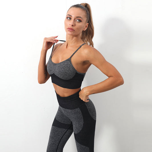 The Last Aztec, Get One Size Bigger Than Your Regular Size, Women's Seamless Knitted Sling Sports Bra Yoga Suit
