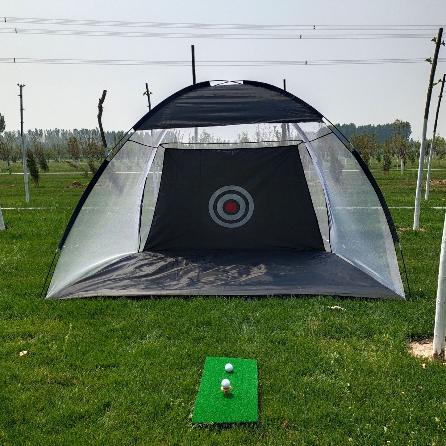 The Last Aztec, Golf Practice Net Tent Golf Hitting Cage Garden Grassland Practice Tent Golf Training Equipment Mesh Outdoor