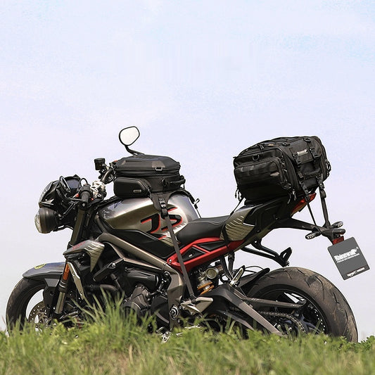 The Last Aztec, 15L Can Expand Motorcycle Hard Shell Backpack