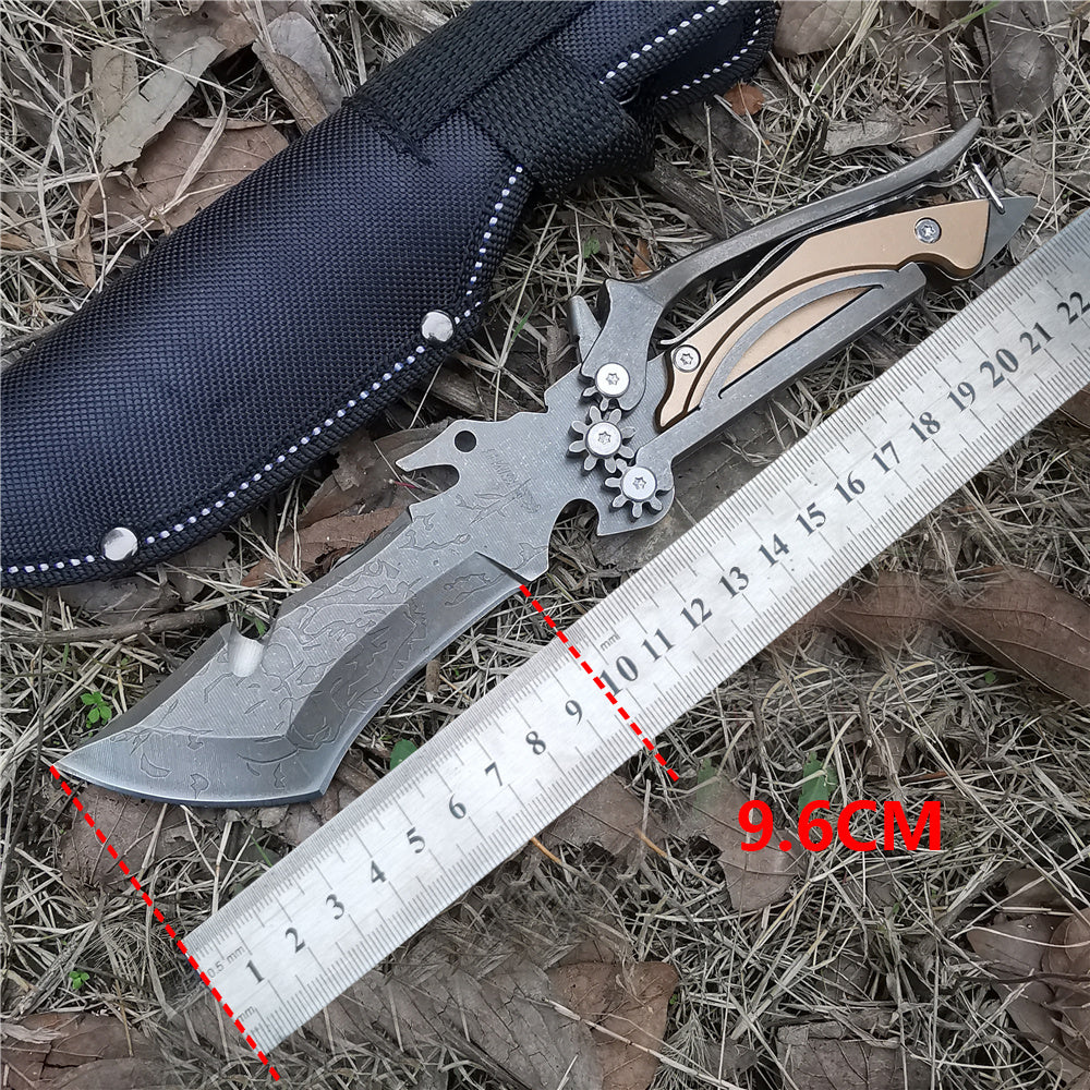 The Last Aztec, Mechanical Tools Knife Vehicle Camping Meat Cutting Straight Knife