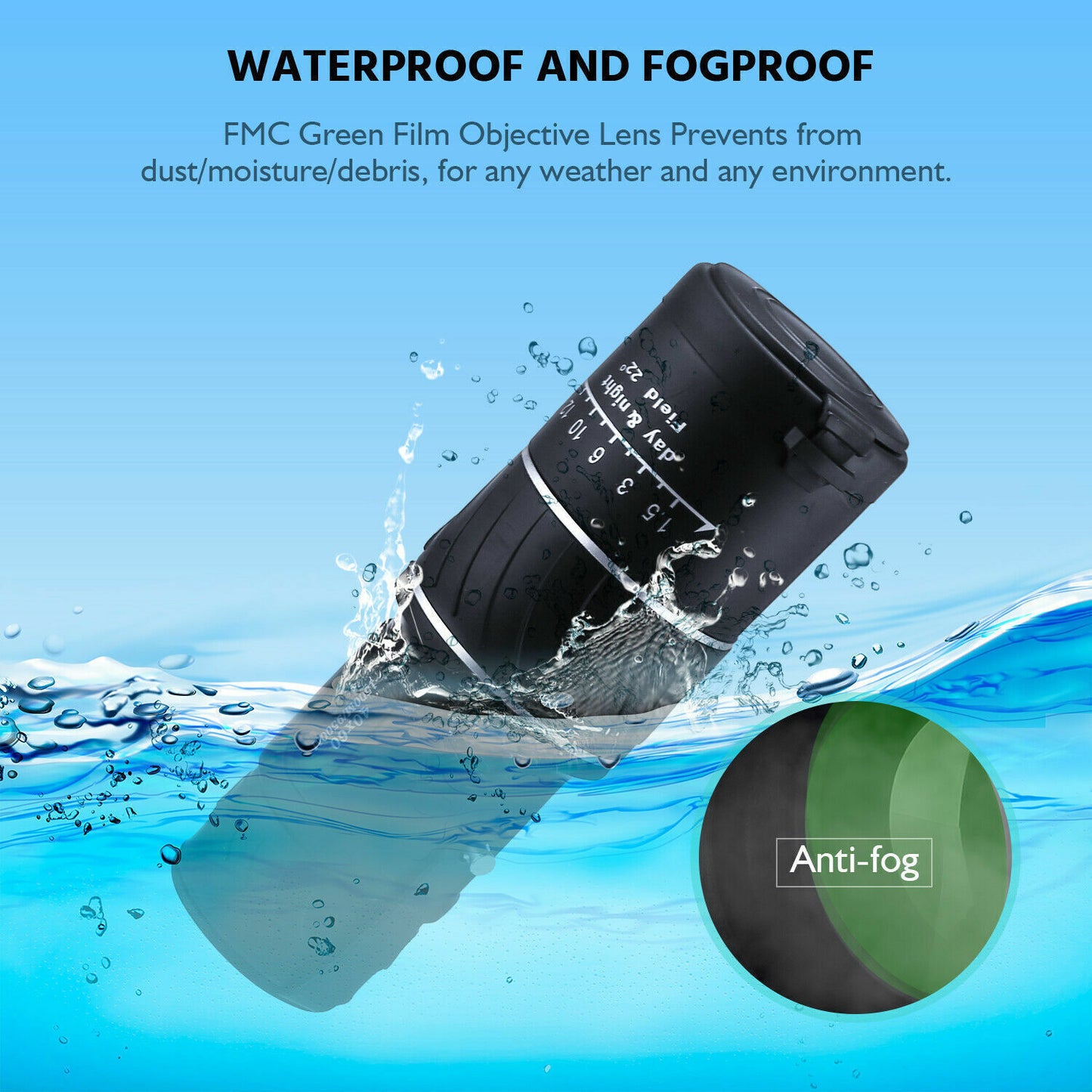 The Last Aztec, 40x60 Day Night Vision HD Optical Monocular Hunting Camping Handheld Telescope Life Waterproof, Anti-Fog Monocular Suitable For Observing Nature Animals