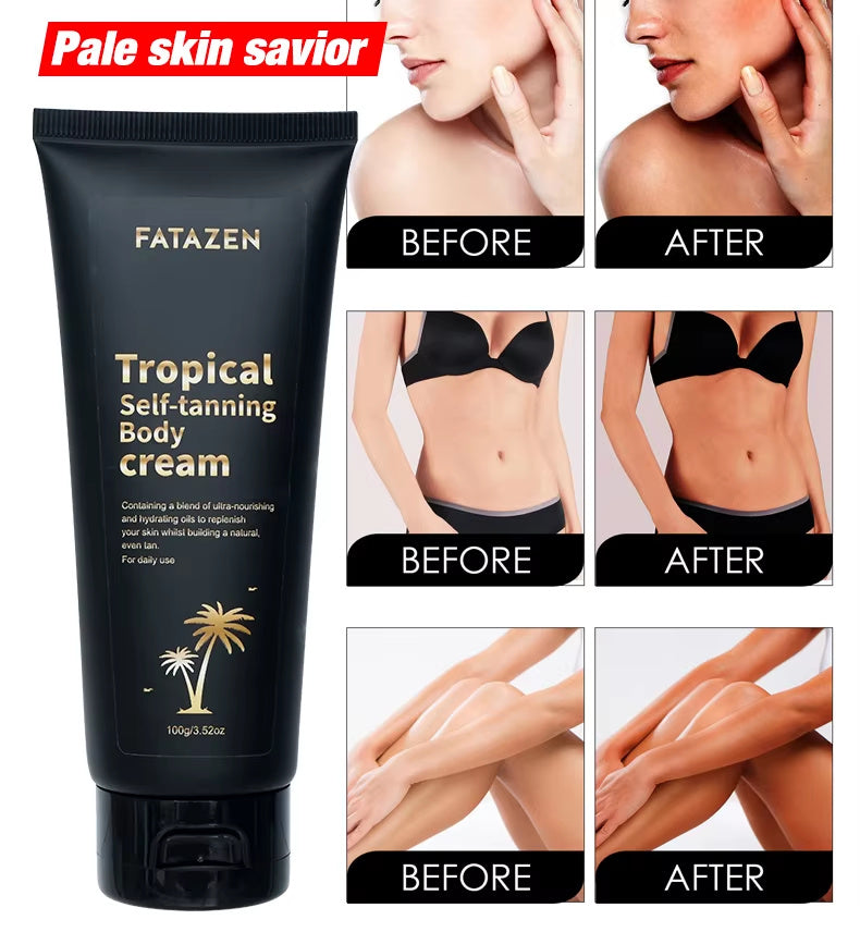 The Last Aztec, 3Hrs Instant Dark Tanning Lotion Butter Body Care Sunscreen Suntan Oil Skincare OEM Self Tanner Sunless Tanning Cream For Body