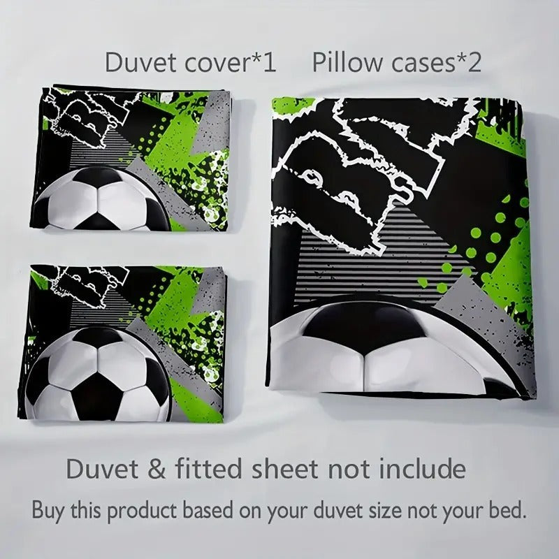 The last Aztec, Fashion Down Quilt Cover Suit Football Printed Bedding Soft And Comfortable Suitable For Bedroom