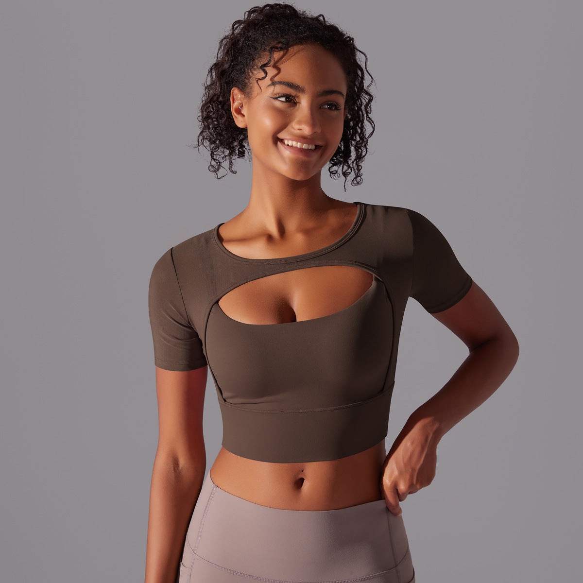 The Last Aztec, (get a Size Bigger Than Your size) Fitness Double Layer Yoga Clothing Top Women