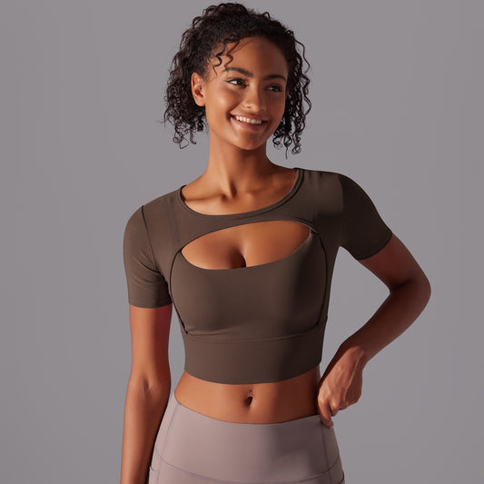 The Last Aztec, (get a Size Bigger Than Your size) Fitness Double Layer Yoga Clothing Top Women