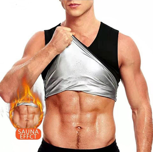 The Last Aztec, (get a Size Bigger Than Your size) Fitness Corset Men's Shapewear Heat Trapping Shirt Sweat Body Shaper Vest Bodysuit