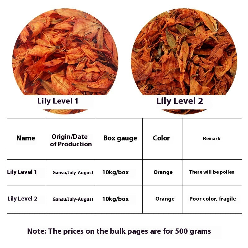 The Last Aztec, Wholesale In Bulk Lily Lily Dried Flower Lily Tea Red Lily Tea