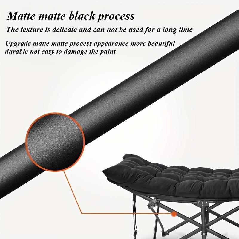 The Last Aztec, Black Heavy Duty Foldable Camp Cot With Storage Bag - Portable For Travel, Home Office & RV Trips