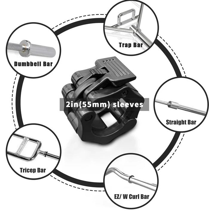 The Last Aztec, Weightlifting Barbell Quick Buckle Plate Frame Barbell Buckle