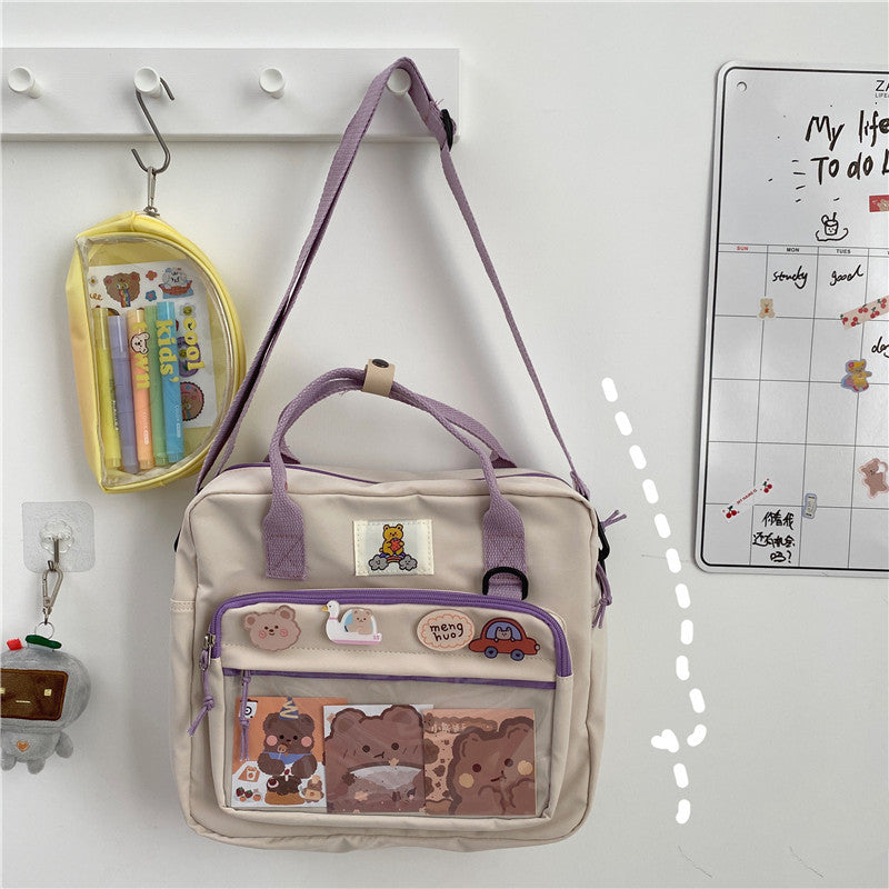 The Last Aztec, Get One Size Bigger Than Your Regular Size, Cute Girl Student All-match One-shoulder Messenger Bag