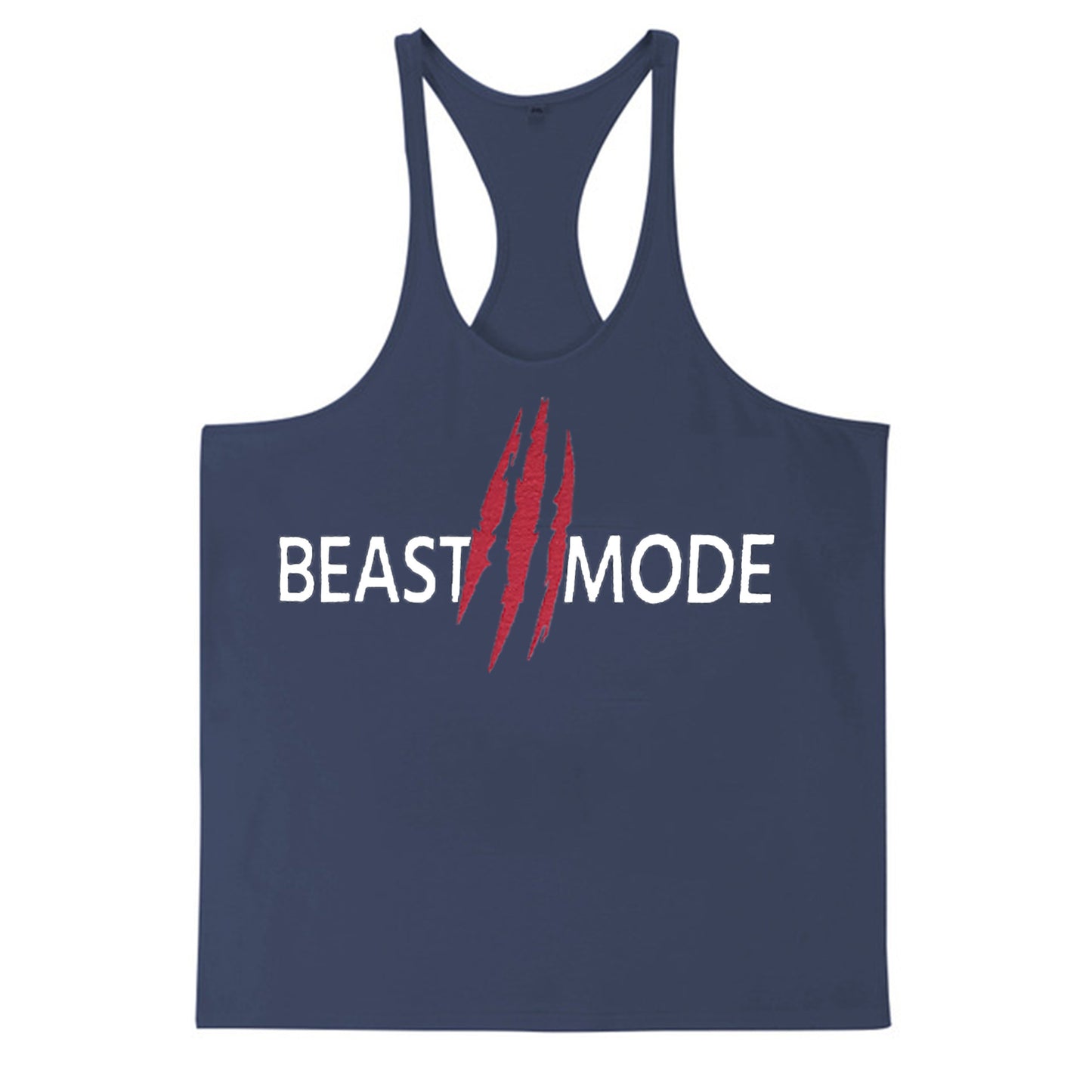 The Last Aztec, Get One Size Bigger Than Your Regular Size, Summer Cotton Fitness Muscle Men's Thin Shoulder Strap I-print Halter Vest